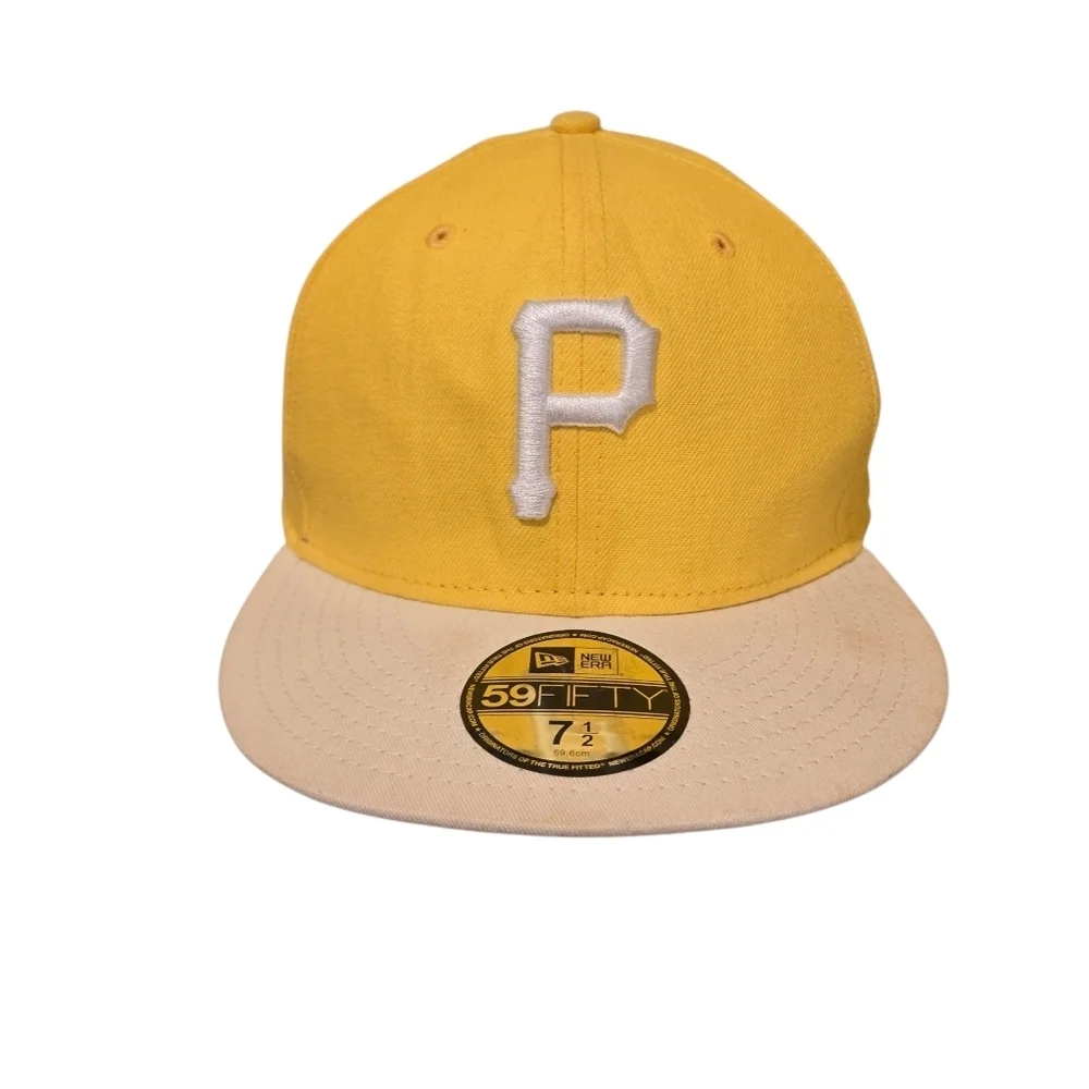 New Era Pittsburgh Pirates Two Tone Color Pack 59FIFTY Fitted Hat Yellow 7 1/2
